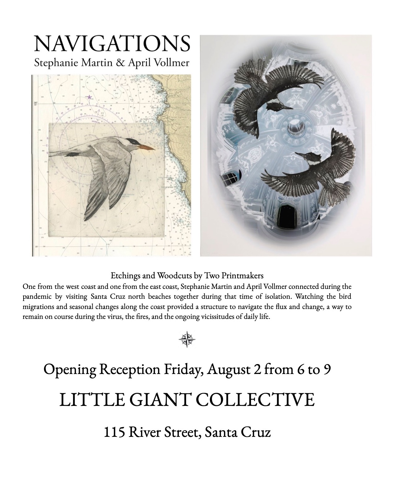 Santa Cruz Exhibition: NAVIGATIONS Opening August 2